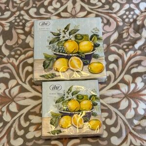 IHR Lemon Print Napkins